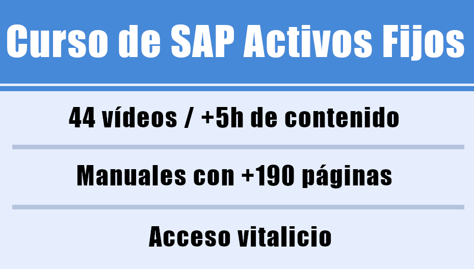 Curso SAP Activos Fijos